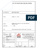 Datasheet of Motor For Blower