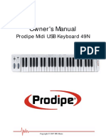 Clavier Midi Usb Keyboard49n Manual-Anglais