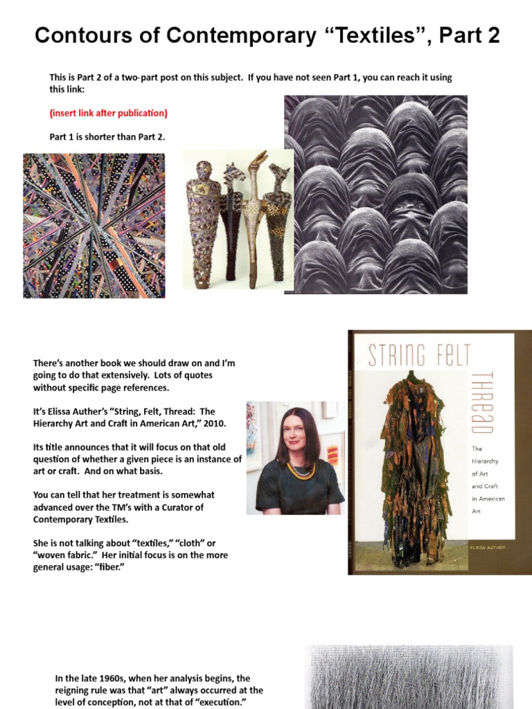 Contours of Contemporary Textiles, Part 2 | PDF | Quilt | Knitting