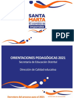 Presentacion ORIENTACIONES PEDAGOGICAS 2021