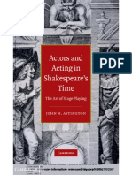 John Astington - Actors and Acting in Shakespeares Time