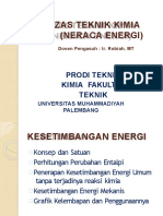 KESETIMBANGAN ENERGI