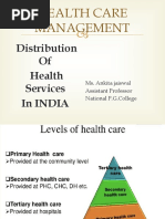 Health Care Management: Distribution of Health Services in India