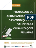 Conteúdo 37 - Protocolo de Acompanhamento e Testagem COVID-19 para EMPRESAS Edição 3 - Outubro 2020