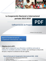 Cooperacion Nal e Inal vs Financiacion Proyectos 2017