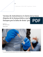 Vacuna de AstraZeneca - 6 Claves de La Tensa Disputa de La Farmacéutica Con La Unión Europea Por La Falta de Dosis - Prometidas - BBC News Mundo