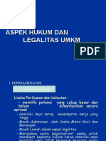 Aspek Hukum dan Legalitas UMKM