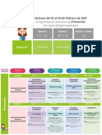 Aprende en Casa 3 Preescolar Del 1 Al 5 de Febrero