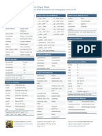 Python Cheat Sheet: by Via