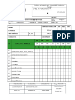 11 FT SST 072 Formato Inspección de Vehículo