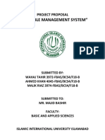 "Timetable Management System": Project Proposal