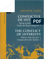 The Conflict of Interests Theory and Cas