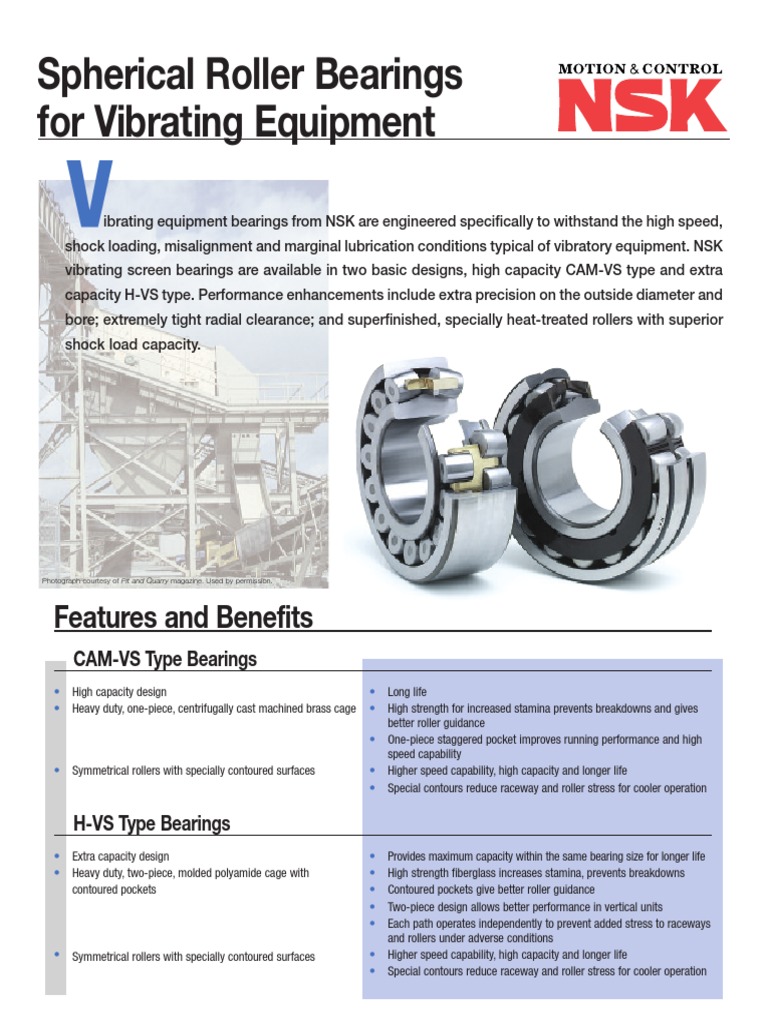 Vibrating Equipment Roller Bearings | PDF | Bearing (Mechanical) | Machines