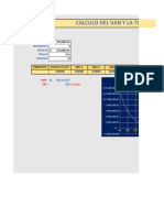 Calculo Del Van y La Tir para Un Proyecto de Inversion