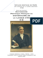 Simon-Jude HONNORAT - Dictionnaire de La Langue d'Oc - 3 (E-G)