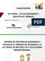 Ley 29783 Sistema Gestión Seguridad Salud Trabajo