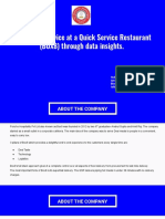 Optimizing Service at A Quick Service Restaurant (BOX8) Through Data Insights