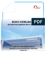 Buku Kebijakan SPMI Udinus