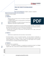 Controle de Constitucionalidade: Inconstitucionalidade Formal, Material e Parâmetros