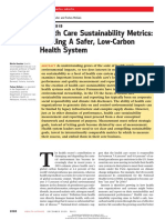Health Care Sustainability Metrics