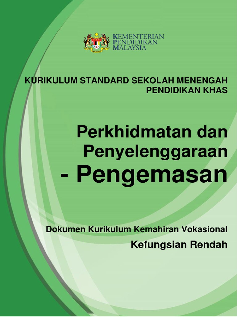 Dkkv Kssmpk Kr Perkhidmatan Dan Penyelenggaraan Pengemasan 1 Pdf