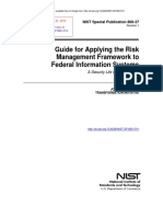 Guide For Applying The Risk Management Framework To Federal Information Systems