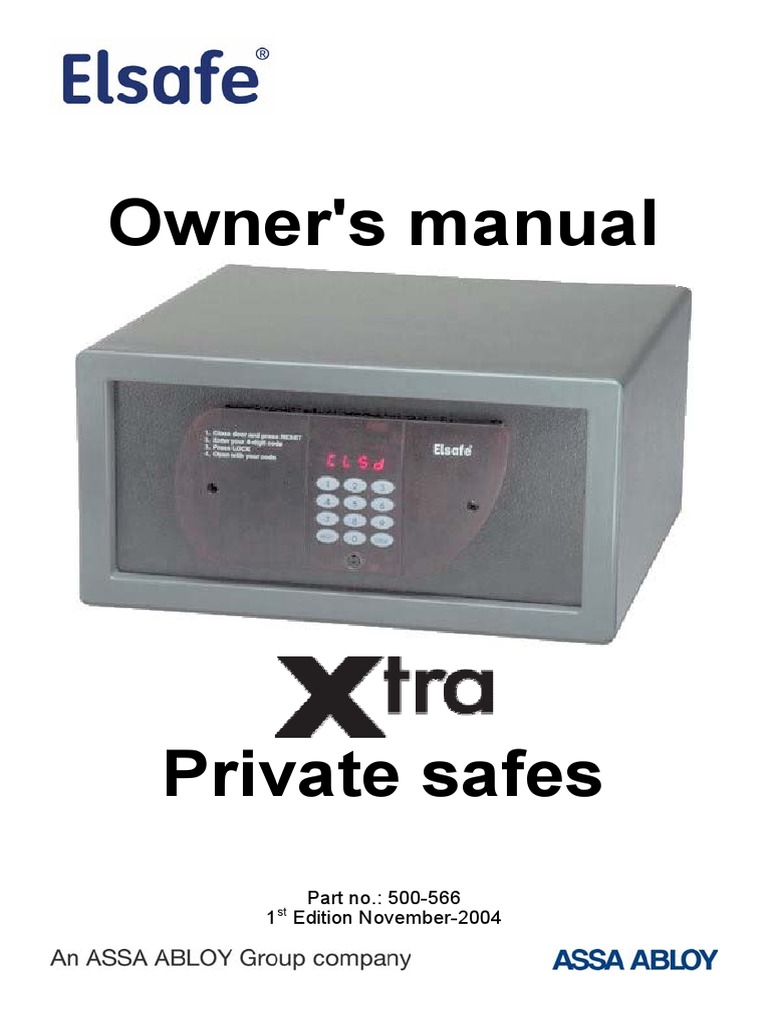 Elsafe Owners Manual PDF
