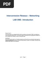 Interconnexion Réseaux - Networking Lab One - Introduction