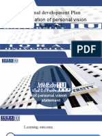 Formulation of Personal Vision Statement
