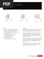 RXMB 1, RXMB 2 and RXMC 1: Auxiliary Relays