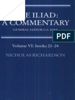 4.the Iliad. A - Commentary VI. LIBRO 21-24