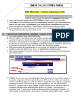 Chess Entry Form