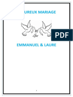 Livret de Mariage de Emmanuel Et Laure