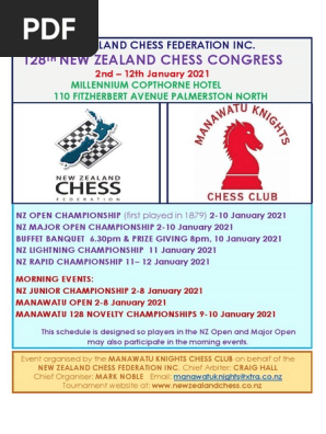 Chess Congress Entry Form