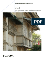 Philippine Architecture Under Spanish Era (Vernacular Terms)
