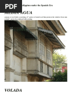 Philippine Architecture Under Spanish Era (Vernacular Terms)