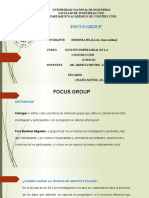 FOCUS GRUPOS GESTIÓN CONSTRUCCIÓN