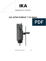 Manual de Uso IKA T50 Digital