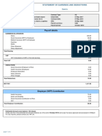 Payroll Details: Statement of Earnings and Deductions