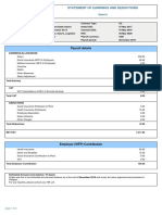 Payroll Details: Statement of Earnings and Deductions