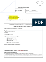 EVALUACIÓN DIAGNÓSTICA DE VIDEO Comunicación