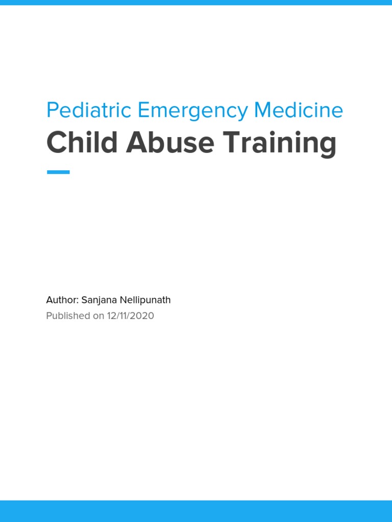Pem Child Abuse Training Cirriculum Book-Sanjana Nellipunath | PDF ...