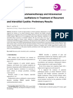 Oxygen-Ozone Autohaemotherapy and Intravescical Oxygen-Ozone Insufflations in Treatment of Recurrent and Interstitial Cystitis: Preliminary Results