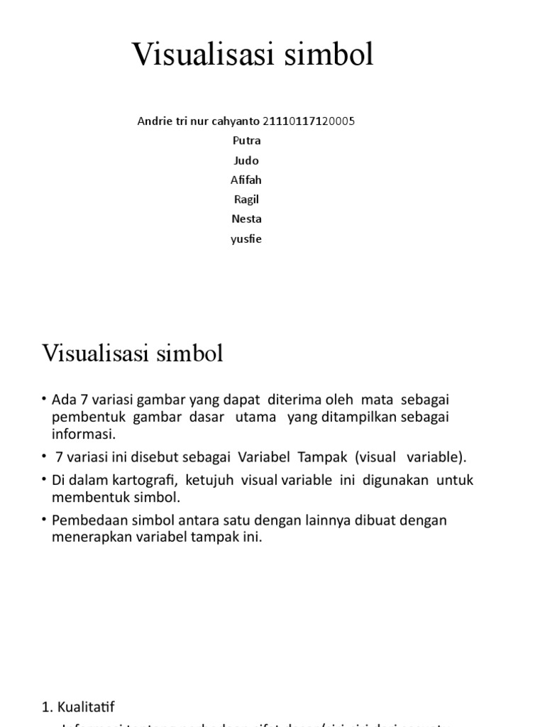 Simbol Visual dalam Peta Tematik | PDF