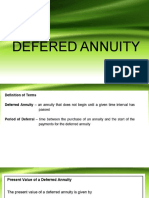 Defered Annuity