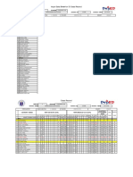 Input Data Sheet For E-Class Record: Region Division School Name School Id School Year