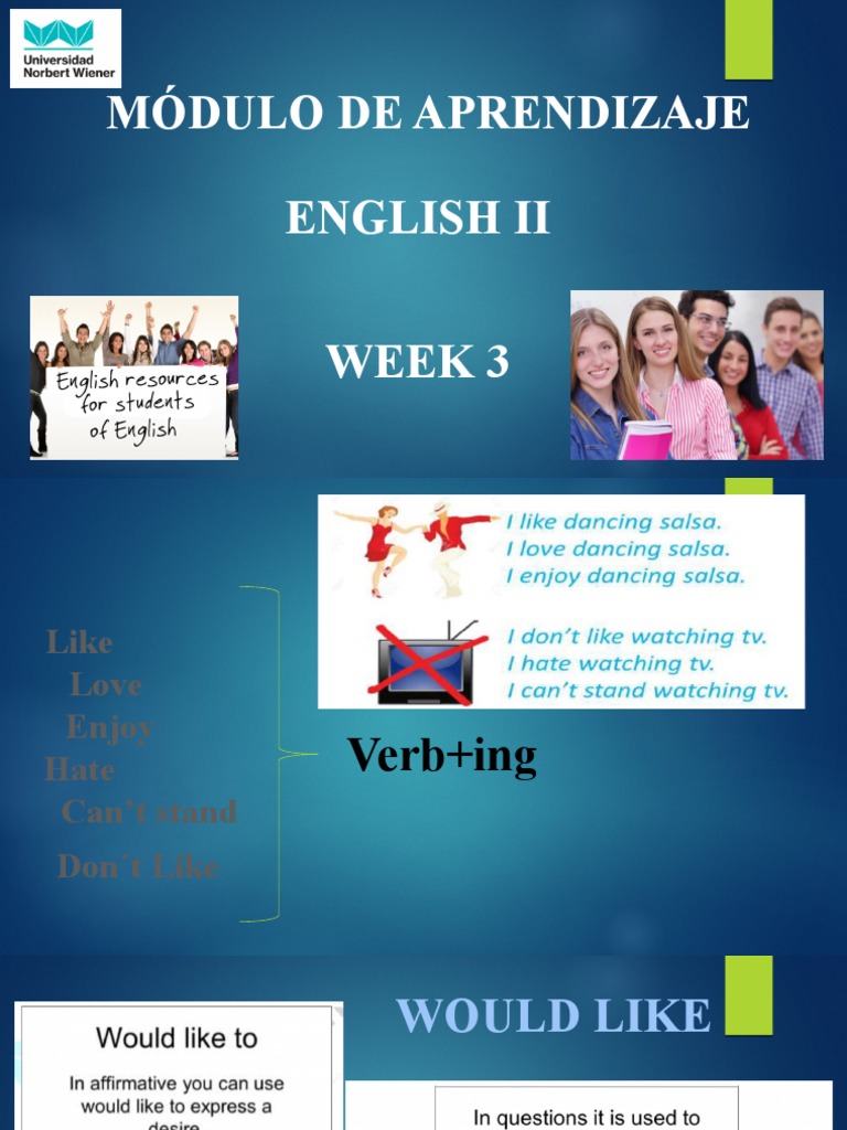 Módulo de Aprendizaje English Ii Week 3 | PDF | Language Arts & Discipline