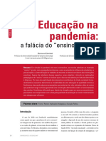Artigo - Educação na Pandemia - a falácia do ensino remoto