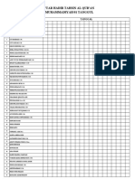 Daftar Hadir Tahsin