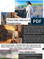 Sesi 3 - Yesus Satu-Satunya Jalan Keselamatan - PDT Agnes Sidauruk